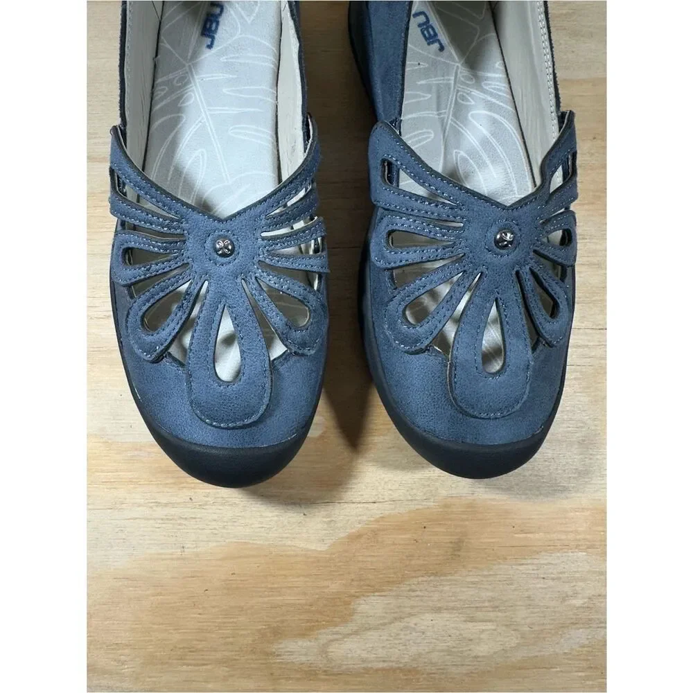 JBU Navy Slip-On Ballet Flats Women’s Size 8.5
